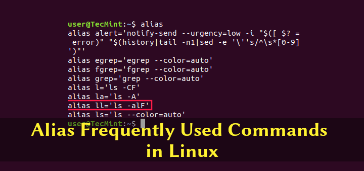 Create Alias in Linux