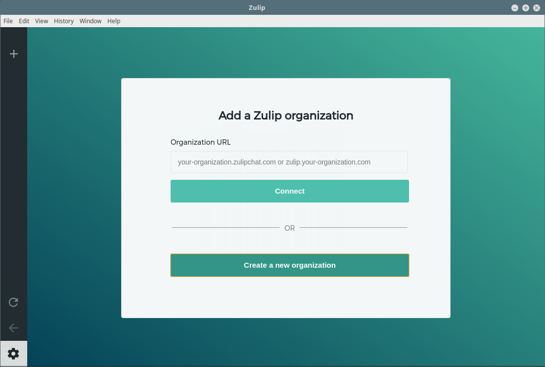 Create Zulip Organization