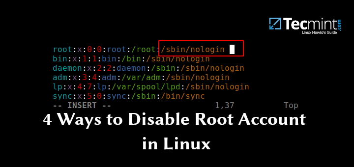 Disable Root Login in Linux