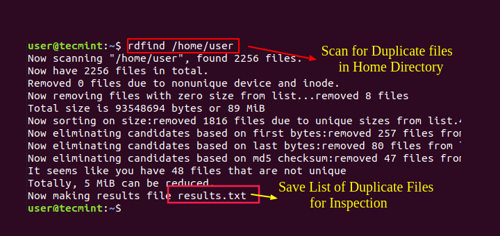 Find and Delete Duplicate Files in Linux