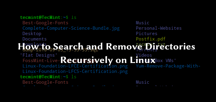 Find and Remove Directory in Linux