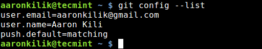  Ver configuración de Git 
