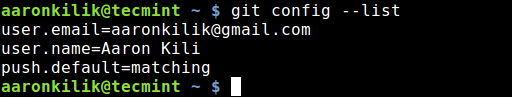 View Git Settings