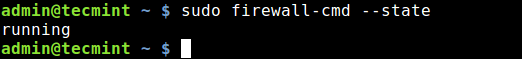  Verificar el estado de Firewalld 