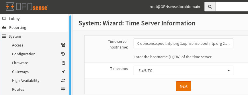 OpnSense NTP Servers