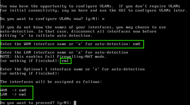 OpnSense Network Configurations