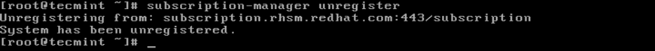 Uregister System from RedHat Portal