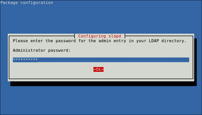 Configure Slapd Admin Password