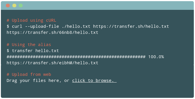 Transfer.sh - Einfache Dateifreigabe im Linux-Terminal