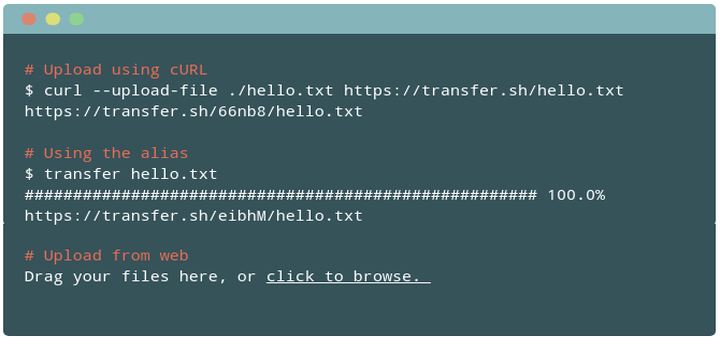 Transfer.sh – Easy File Sharing from Linux Commandline