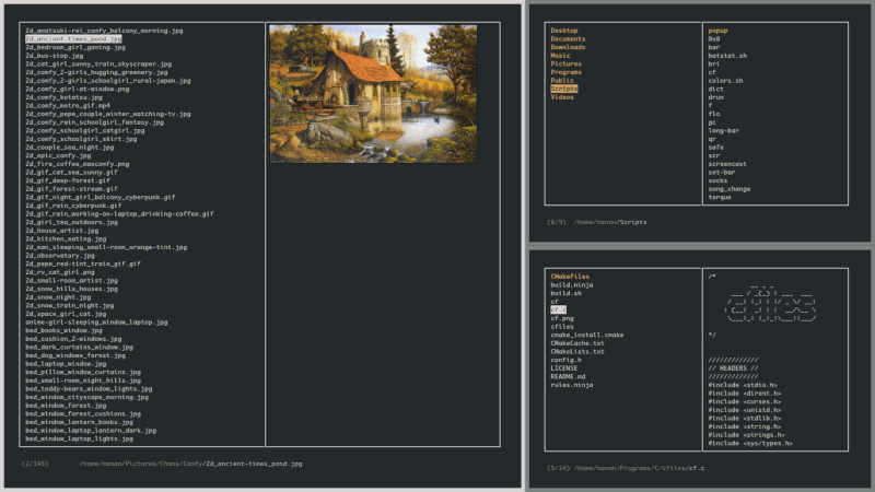 cfiles - Linux Terminal File Manager