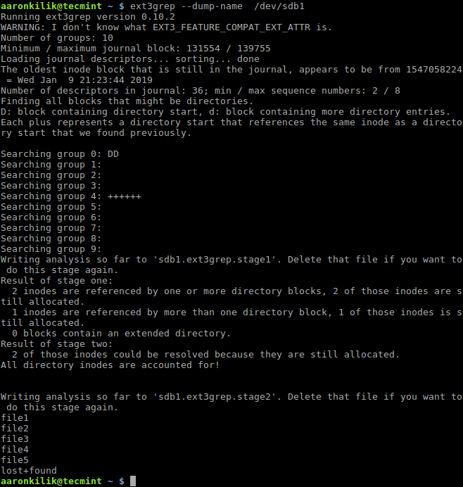 View Files on Partition