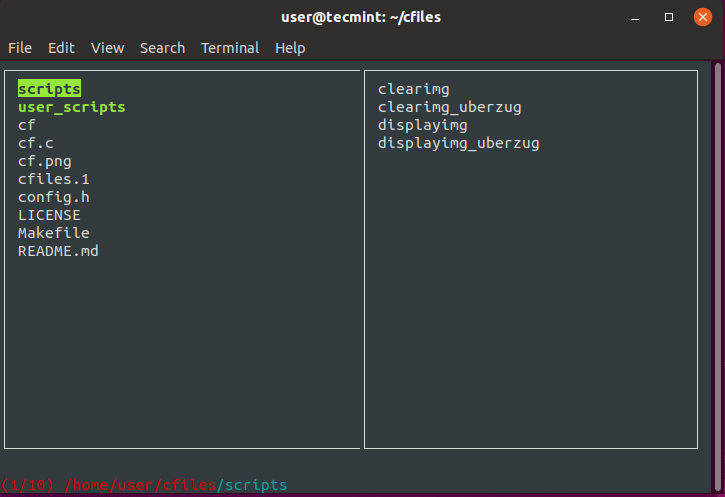 Cfiles - Terminal File Manager