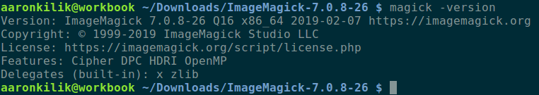 Check ImageMagick Version in Ubuntu