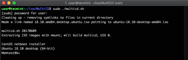 Create Multiboot Linux Image