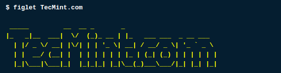 Figlet - Create ASCII Text Banners in Terminal