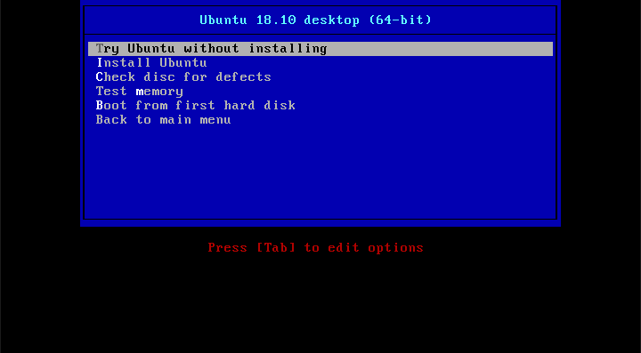  Seleccionar distribución de Linux para instalar 