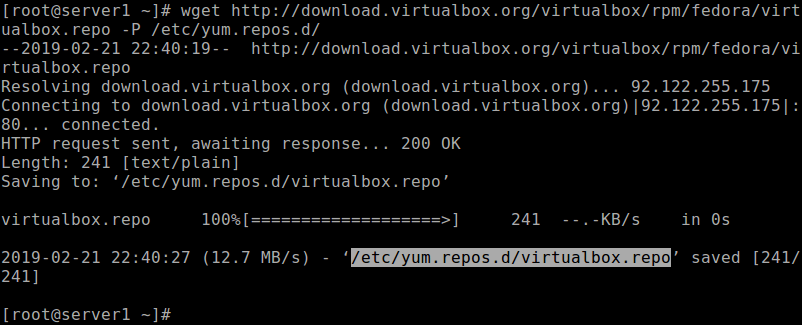 Download virtualbox.repo File