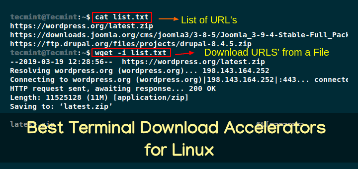 Command Line Download Accelerators for Linux