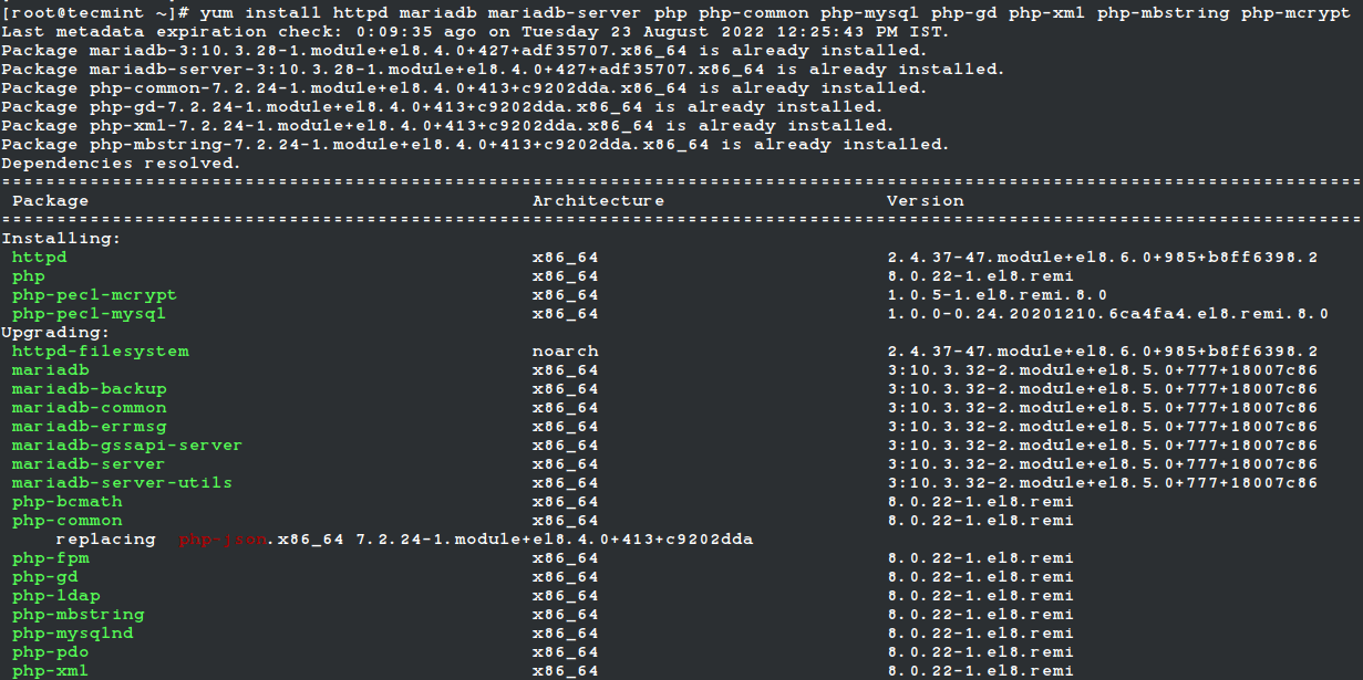 Install LAMP Stack in Linux