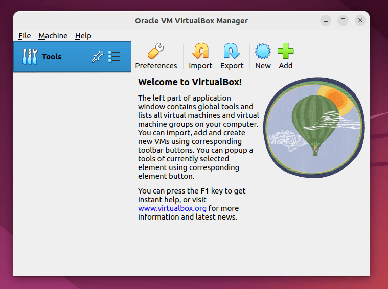 Running Virtualbox in Ubuntu