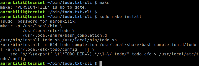 Installieren Sie die Todo.txt CLI unter Linux