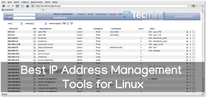 IP Address Management Tools for Linux