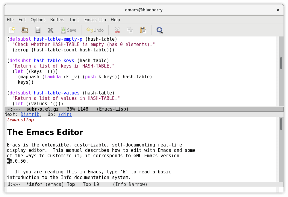 GNU Emacs Texteditor