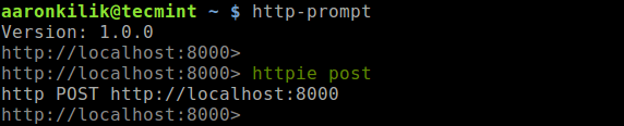 Preview How HTTPie is Called in HTTP Prompt