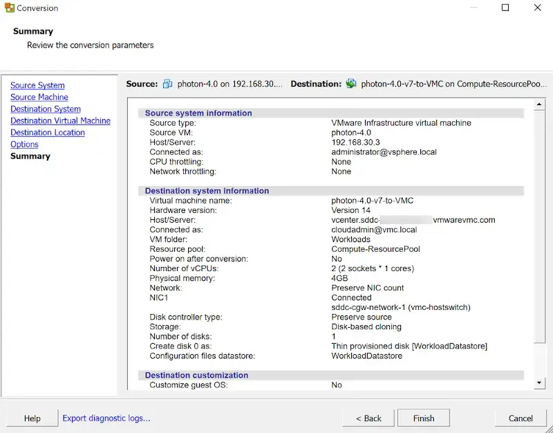 vCenter Converter