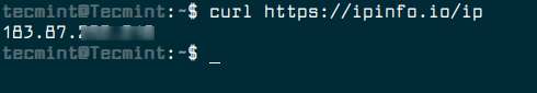  Obtener la dirección IP del servidor Linux 