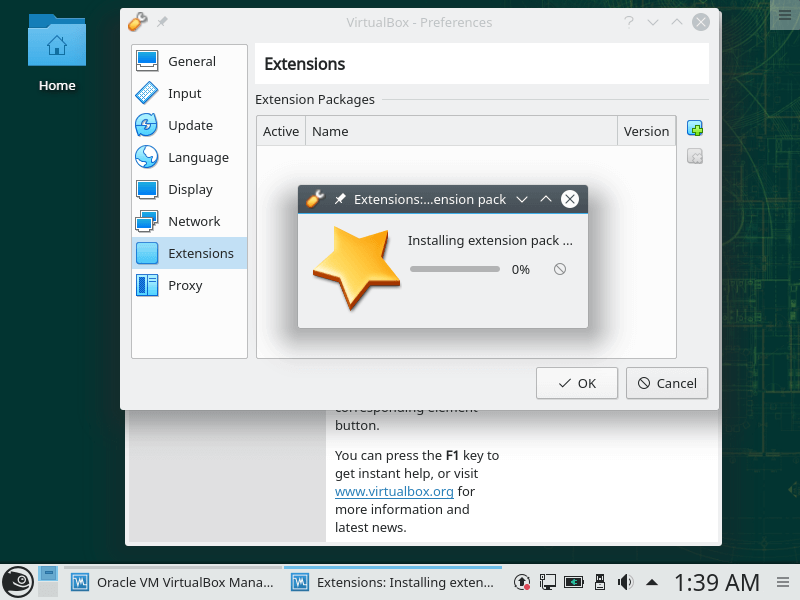 Installing Virtualbox Extension Pack OpenSuse