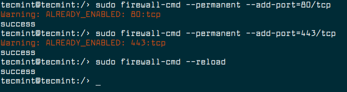 Open Apache Port on OpenSuse