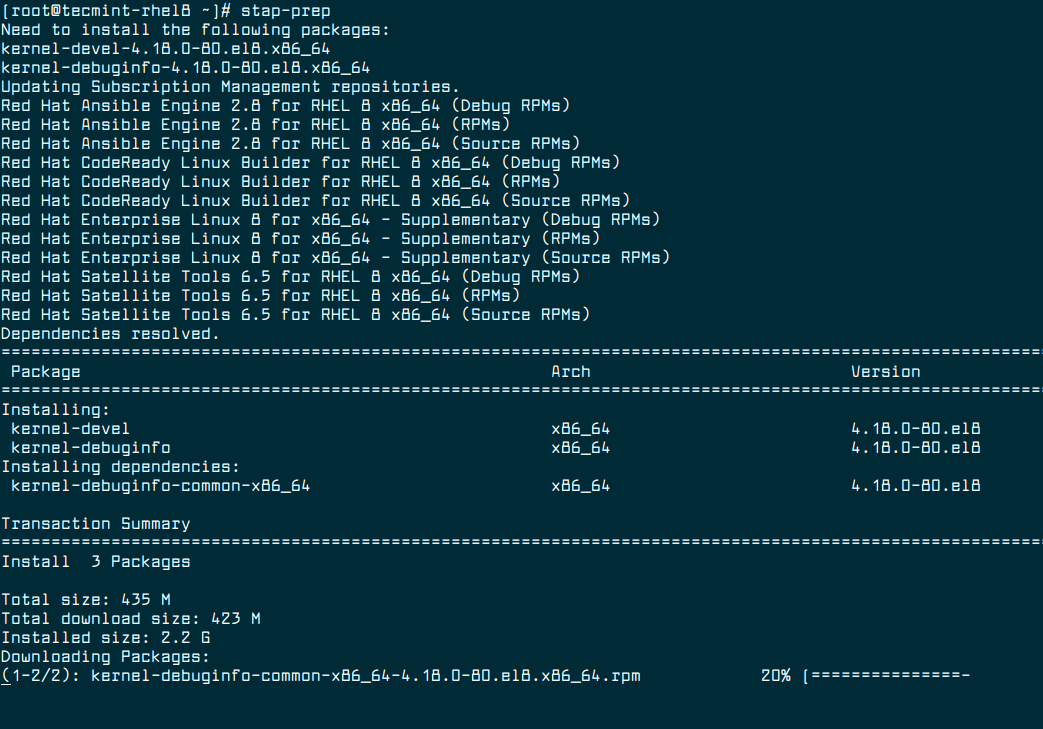 Run SystemTap to Monitor Activities