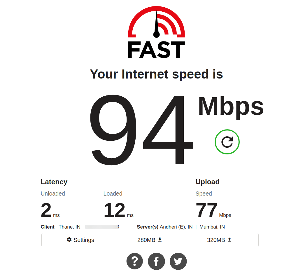Test Internet Download Speed