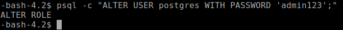 Set Password for Postgres User