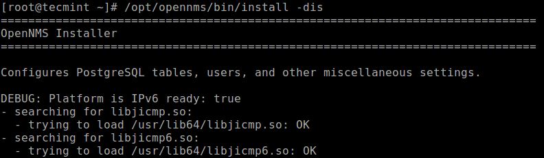 Run OpenNMS Installer