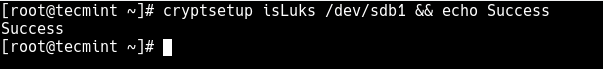 Verify Device Formatting