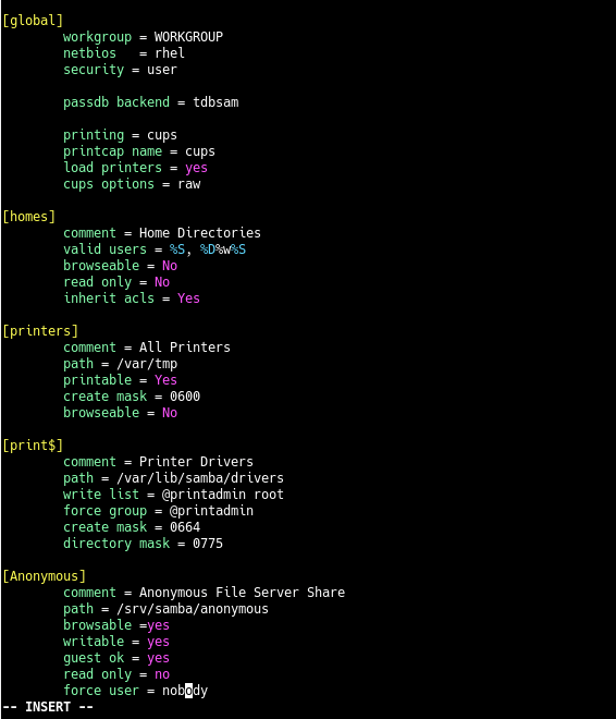 Configurar Recurso compartido anónimo en RHEL 8