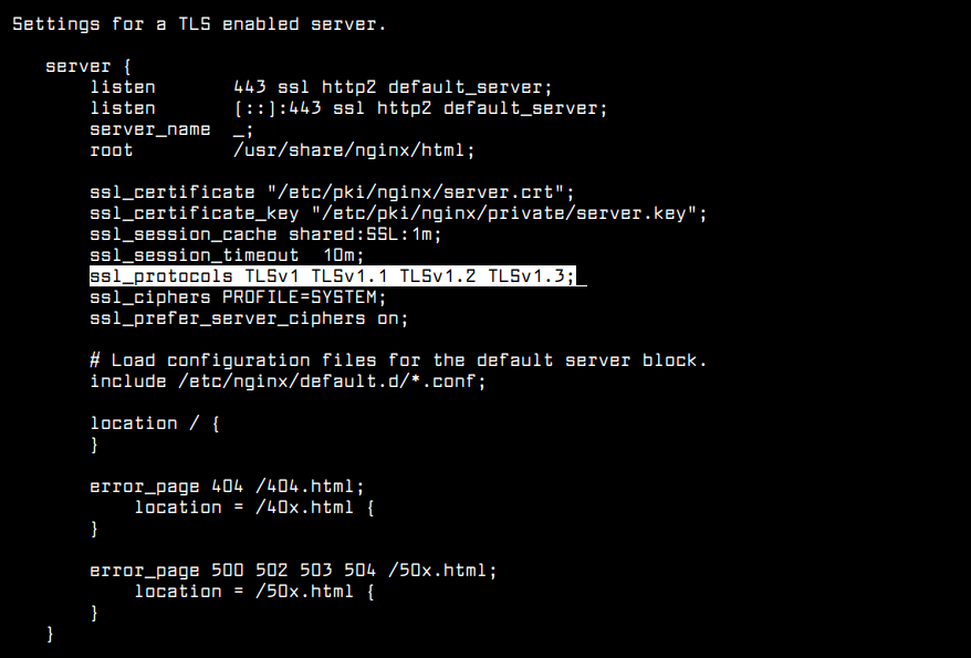 Enable TLS 1.3 in Nginx