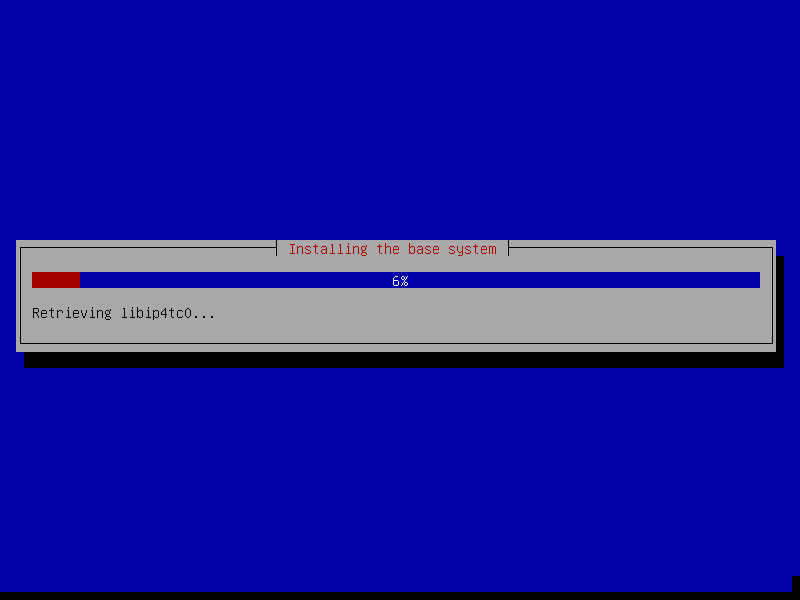 Installation du système de base Debian