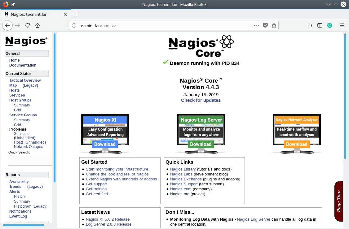 Nagios Web Console