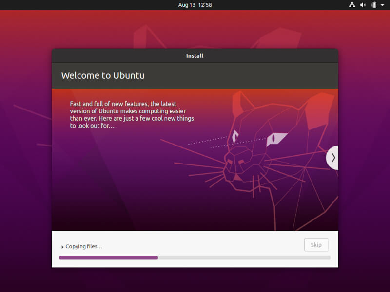 Proceso de instalación de Ubuntu