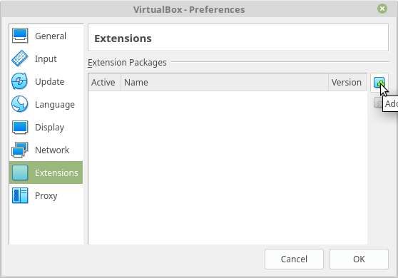 Virtualbox Extension