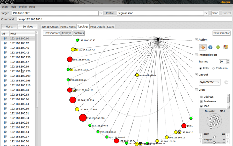 Zenmap - Nmap Security Scanner GUI