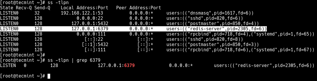 Verify Redis Running Port