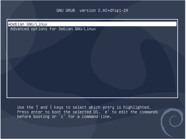 debian minimal instalation