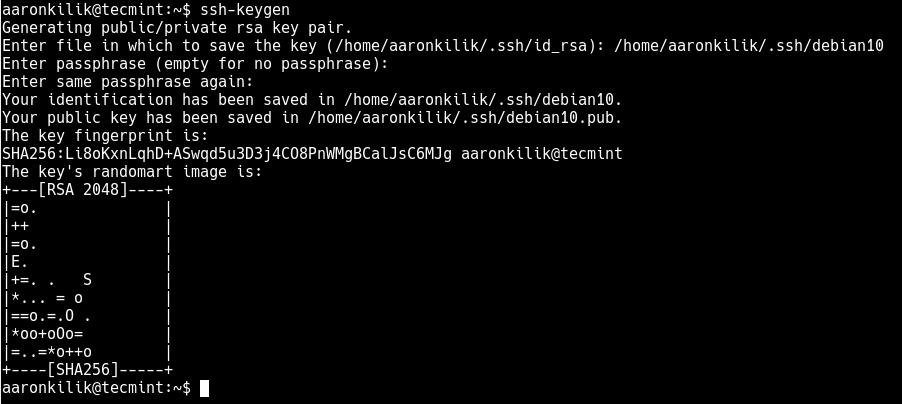 Generate SSH Key Pair