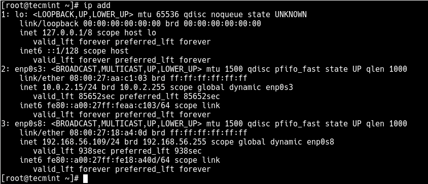 Identify Network Interfaces