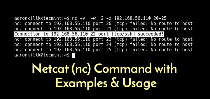 Netcat Command Examples